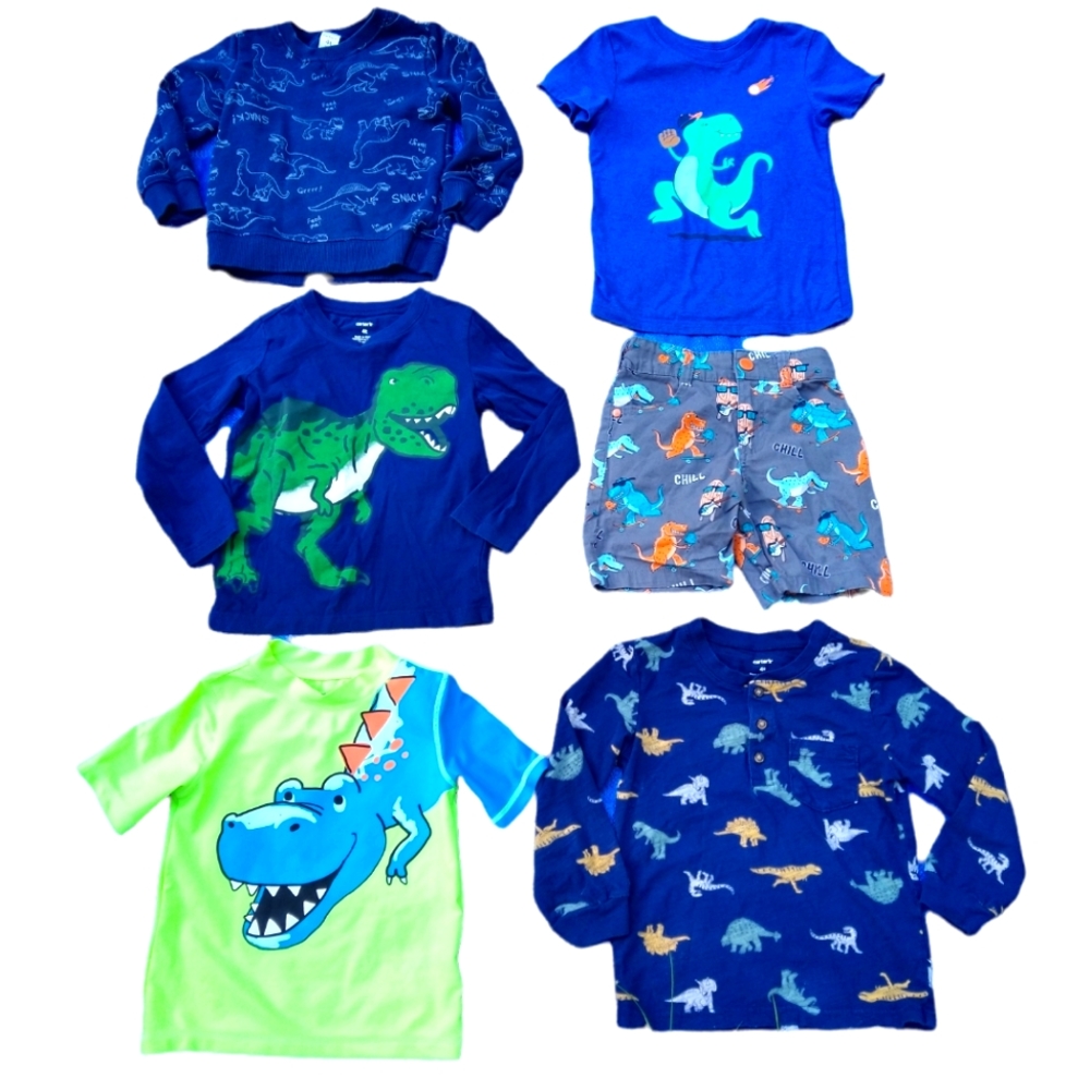 Boys 4t Dinosaur Lot of shirts, sweatshirt & shorts